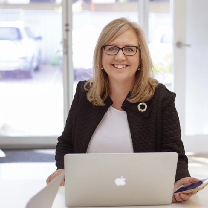 Lynda Schenk founder of Purple Giraffe marketing consultant company enthusiastics individual inspiring person successful story business