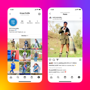 Instagram feature group profiles