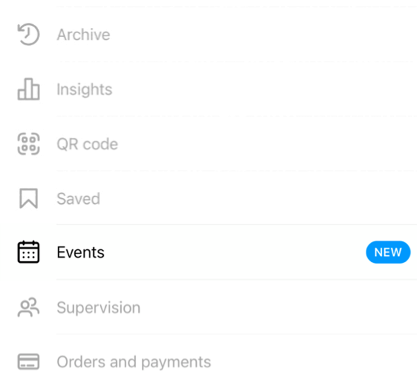 Instagram Events feature