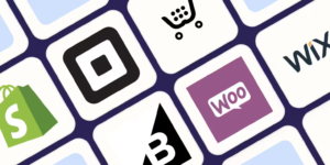 e-commerce platform logos on a grid