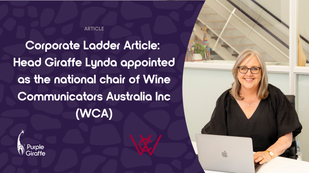 Lynda Schenk appointed chair of Wine Communicators Australia (WCA)