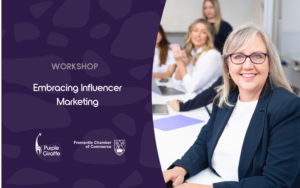 Join our Head Giraffe, Lynda Schenk in her next workshop 'Embracing Influencer Marketing'.